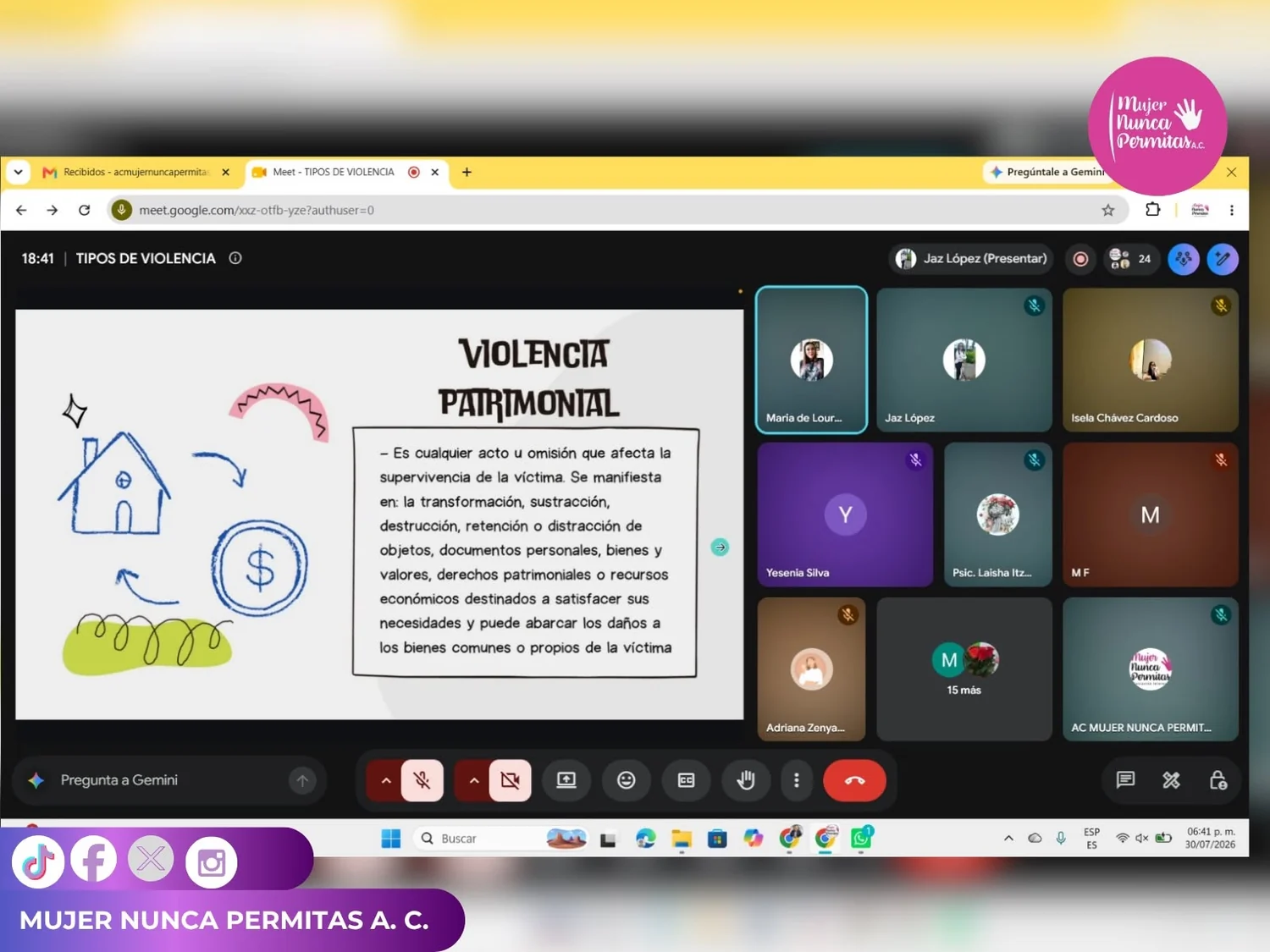 Videoconferencia “Tipos de Violencia”